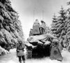M4 Sherman Tanks and Infantrymen on the way